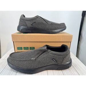 Ortho Comfoot Men's 13 EU 47 Slip-On Orthopedic Shoes Black Arch Support Loafers